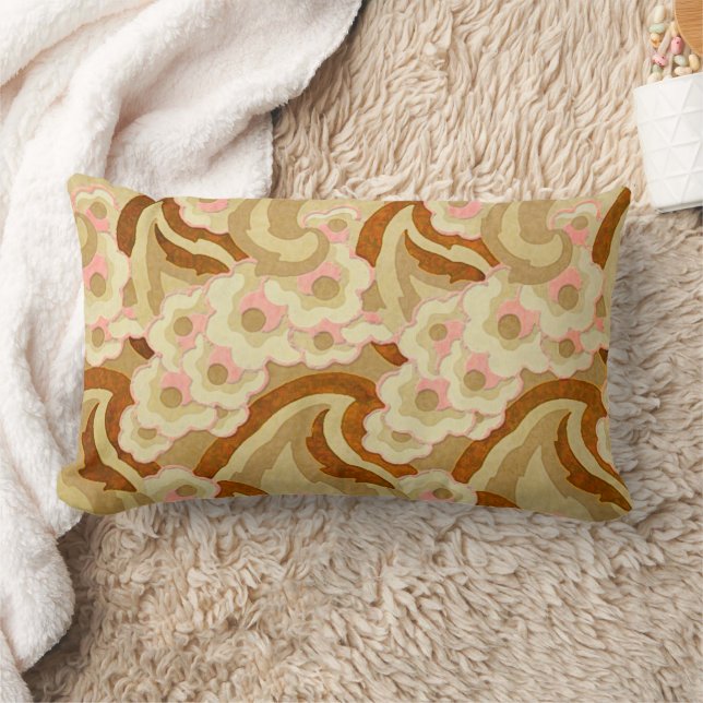 Almofada Lombar Beige e Dogwood Rosa (Cobertor)
