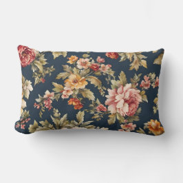 Almofada Lombar Belo Padrão Floral Italiano