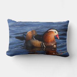 Almofada Lombar Belo Pato Mandarim no Pond