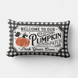 Almofada Lombar Bem-vindo ao nosso Pumpkin Patch Setor agrícola