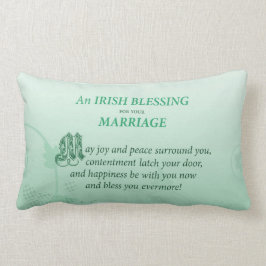 Almofada Lombar Bênção de Felicitações de Casamento Irlandês