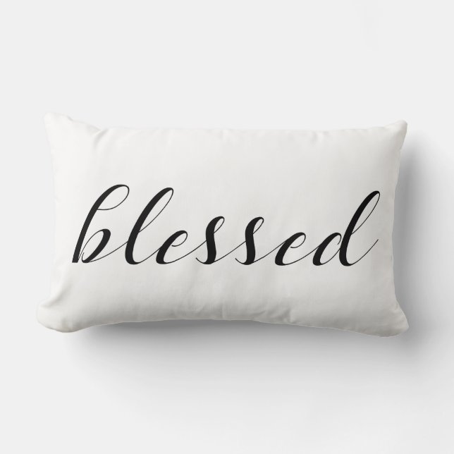 Almofada Lombar Bendito - Cota de gratidão às bênçãos religiosas (Frente)