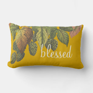 Almofada Lombar Bendito Flor Moderno da Vintage em Amarelo de Most