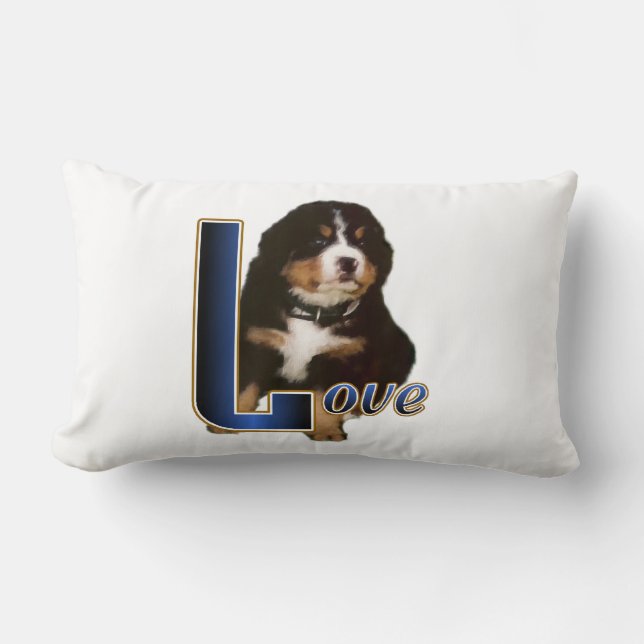 Almofada Lombar Bernese Mountain Dog Love (Frente)