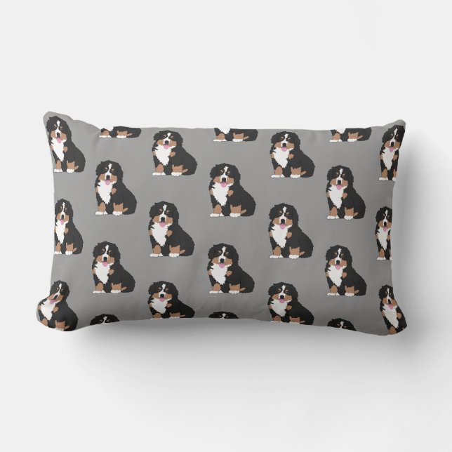 Almofada Lombar Bernese Mountain Dog Travesseiro decorativo (Frente)