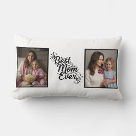 Almofada Lombar Best Mom Ever Sparkling Star 2 Photo Keepsake