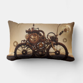 Almofada Lombar Bicicleta Steampunk com engrenagens