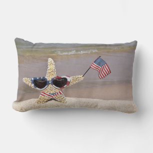 Almofada Lombar Bikini Starfish com bandeira americana