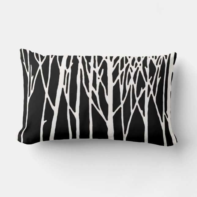 Almofada Lombar Birch Forest por Leslie Peppers (Frente)