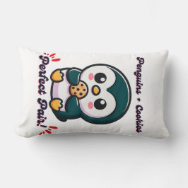 Almofada Lombar Biscoitos de pinguim, snacking de personagens de d