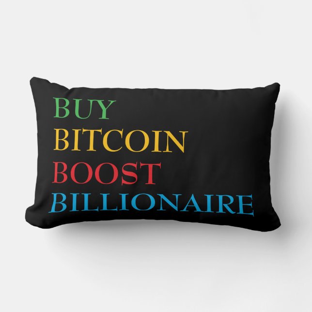 Almofada Lombar Bitcoin Cripto (Frente)