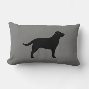 Almofada Lombar Black Labrador Retriever Silhouette Dog Lover