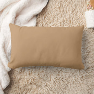 Almofada Lombar Bloco de Cor Bege Pêssego Design de Casamento So