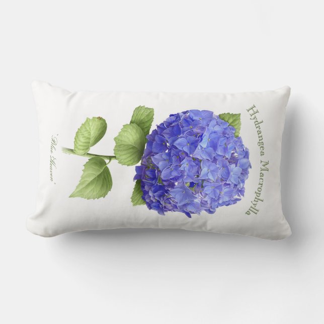 Almofada Lombar Blue Hydrangea (Frente)