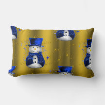 Blue Snowman no Dourado Natal