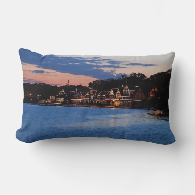 Almofada Lombar Boathouse Row Dusk (Frente)