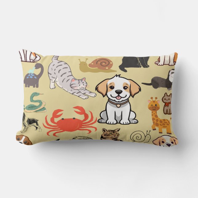 Almofada Lombar Boca do Reino Animal: Critério Travesseiro lombar  (Frente)