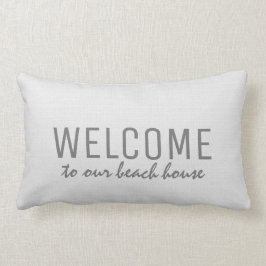 Almofada Lombar Boca rústica moderna bem-vinda à casa de praia