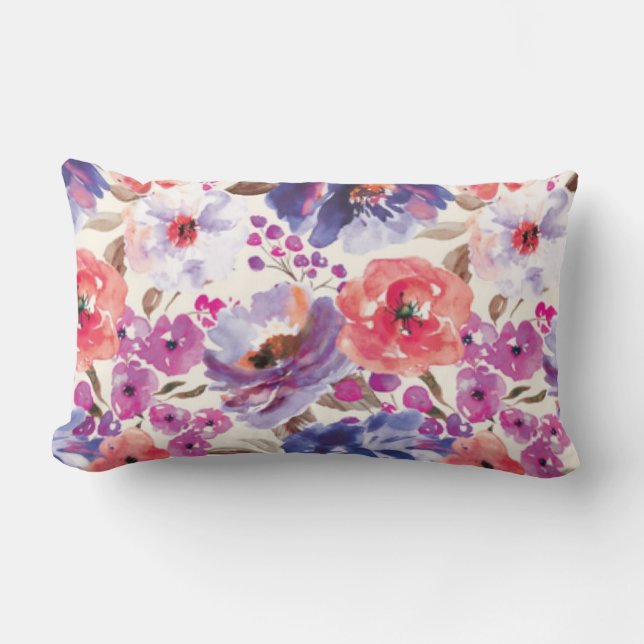 Almofada Lombar BoHo Chic Floral (Frente)