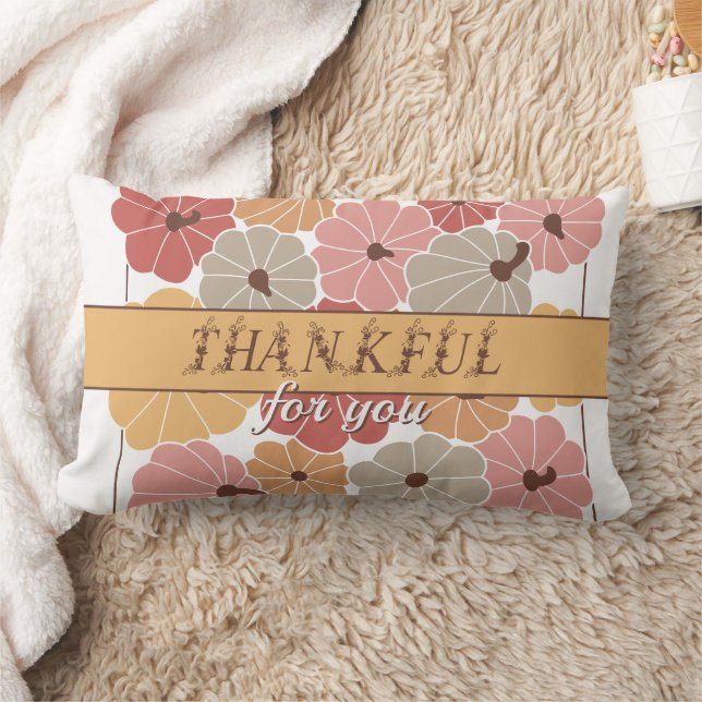 Almofada Lombar Boho Fall Farmhouse Thankful Season W Graças (Cobertor)