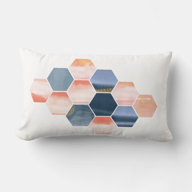 Almofada Lombar Boho Hexagon (Frente)