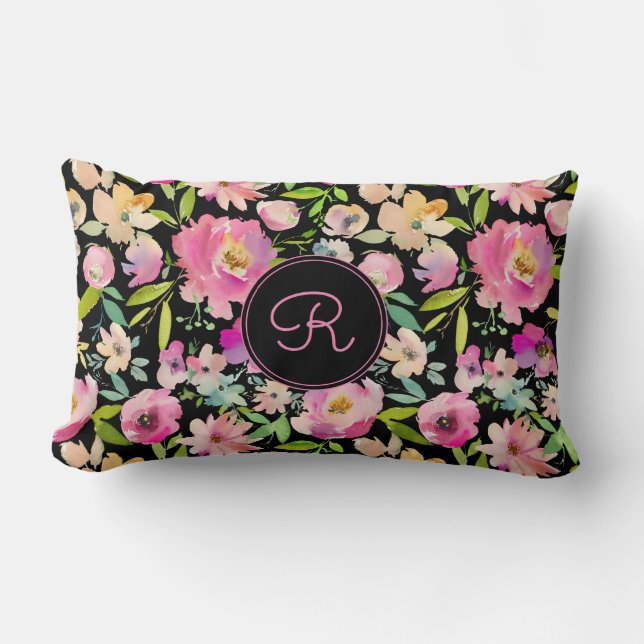 Almofada Lombar Boho Pastel Watercolor (Frente)