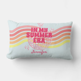 Almofada Lombar Bola De Disco Cor-De-Rosa Na Minha Era De Verão