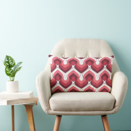 Almofada Lombar Bold Retro Modern Motif in Pinks