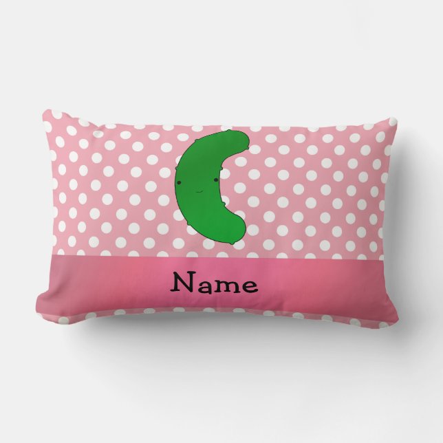Almofada Lombar Bolinhas conhecidas personalizadas do rosa da (Frente)
