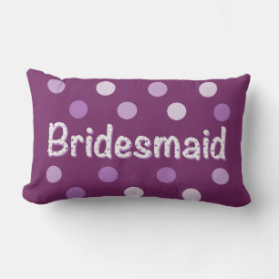 Almofada Lombar Bolinhas Roxo de Bridesmaid