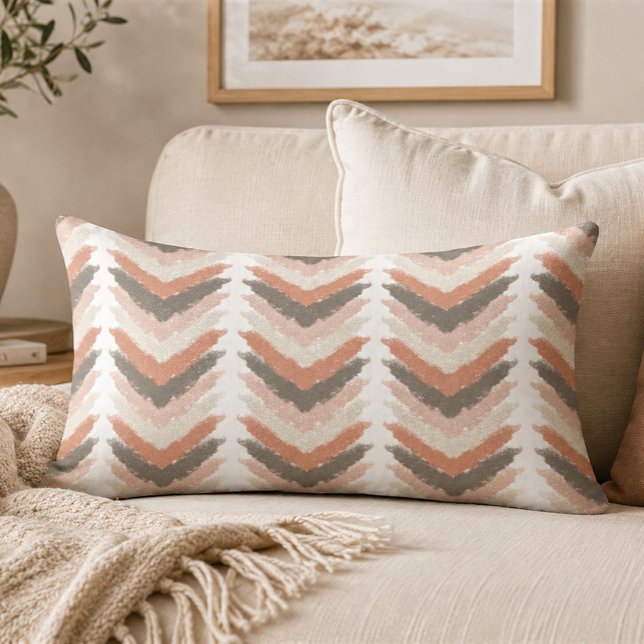 Almofada Lombar Bolsa Tote Boho Chevron (Criador carregado)