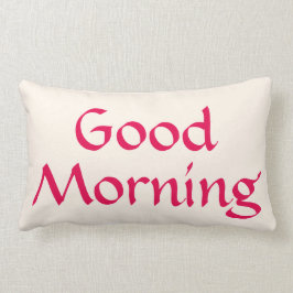 Almofada Lombar Bom dia Bom Travesseiro decorativo da Noite