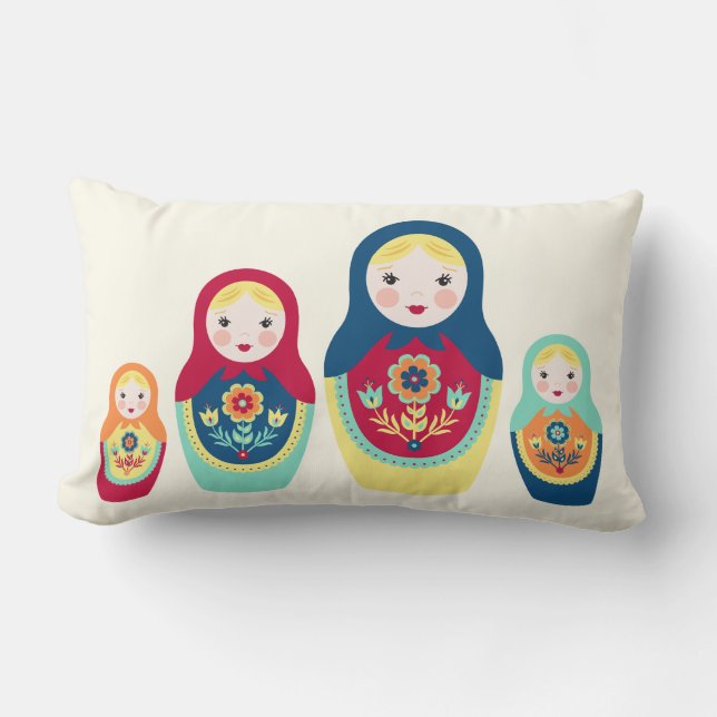 Almofada Lombar Bonecas de Matryoshka (Frente)