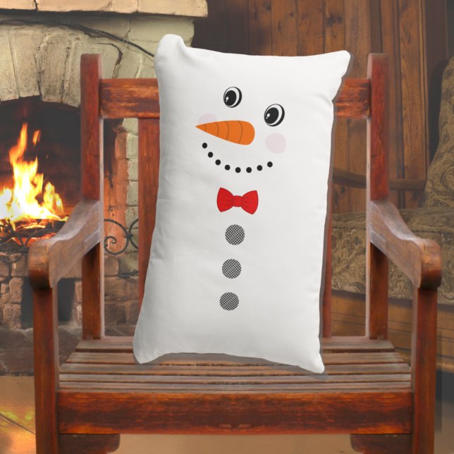 Almofada Lombar Boneco de Neve Personalizado Fofo com Gravata Borb (Criador carregado)