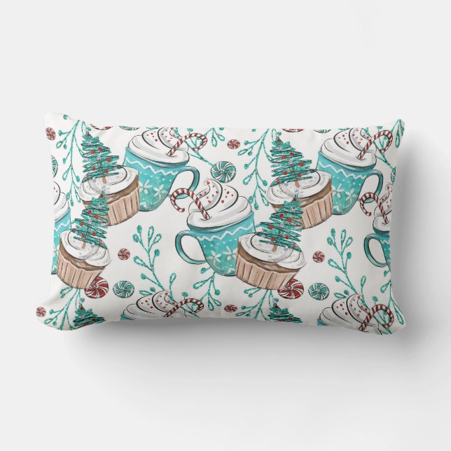 Almofada Lombar Bonito, Natal, Alegria (Frente)