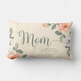 Almofada Lombar Bonito Peach Floral | Mãe