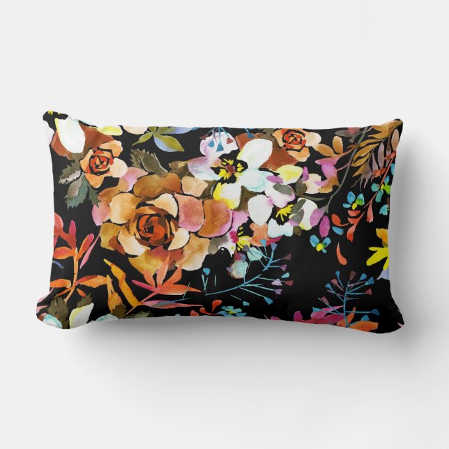 Almofada Lombar Bonito prática decorativa ocular floral (Frente)