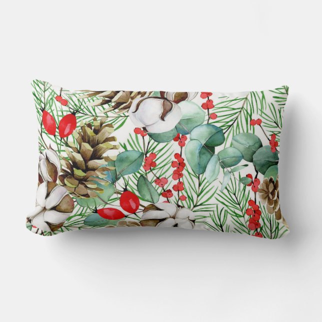 Almofada Lombar Bonito prática decorativa ocular floral (Frente)