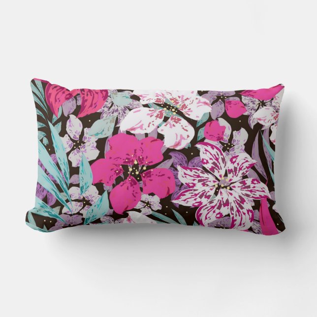 Almofada Lombar Bonito prática decorativa ocular floral (Frente)