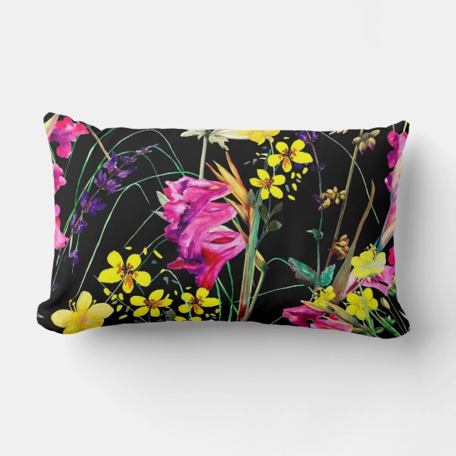 Almofada Lombar Bonito prática decorativa ocular floral (Frente)