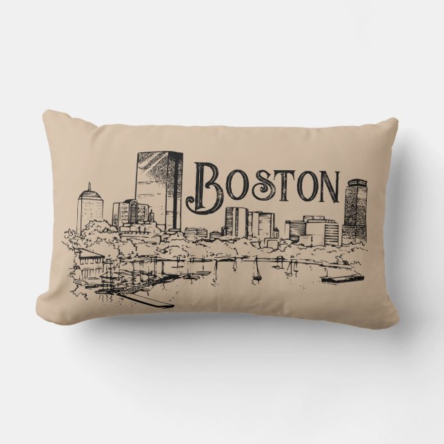 Almofada Lombar Boston Black and Tan Travesseiro (Frente)
