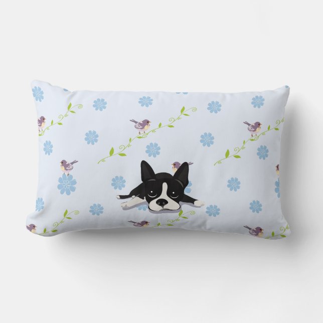 Almofada Lombar Boston Terrier (Frente)