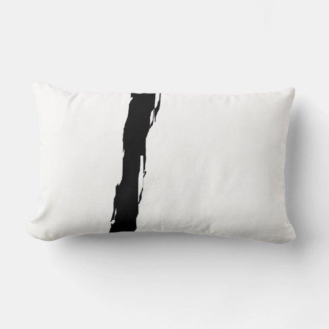 Almofada Lombar Branco e preto (Frente)