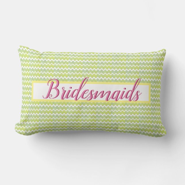 Almofada Lombar Bridesmaids Obrigado (Frente)