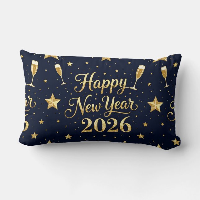 Almofada Lombar Bright and Cheerful Holiday Vibes Throw -New Year (Verso)