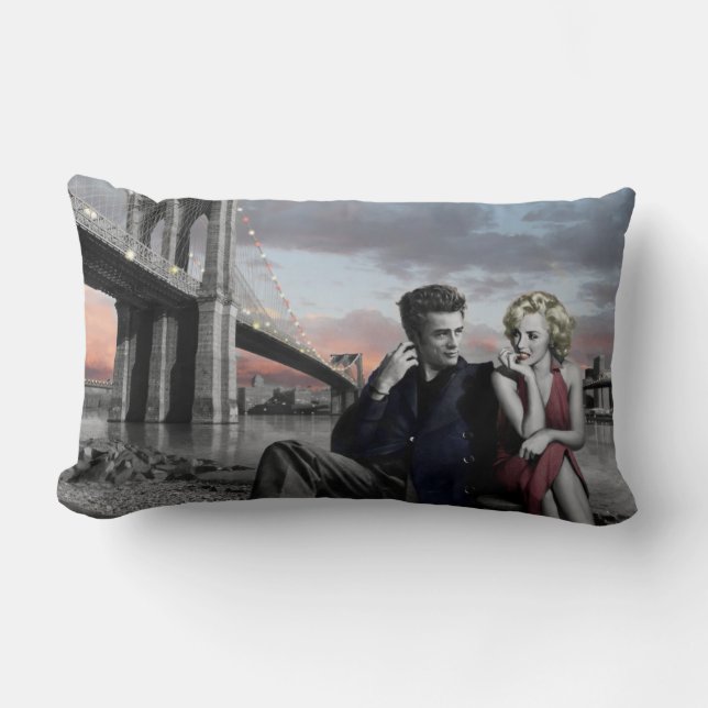 Almofada Lombar Brooklyn B&W (Frente)