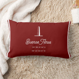 Almofada Lombar Buenos Aires City location Throw Pillow