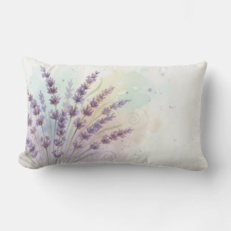 Almofada Lombar Buquê de Flores de Lavanda