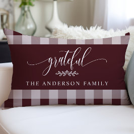 Almofada Lombar Burgundy White Buffalo Grateful Personalizado