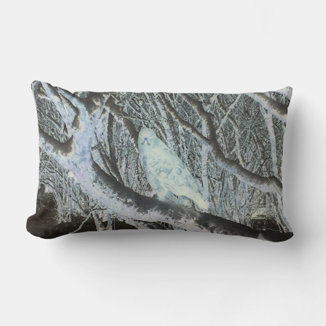 Almofada Lombar Buzzard Reversível Spooky na Ramificação (Frente)